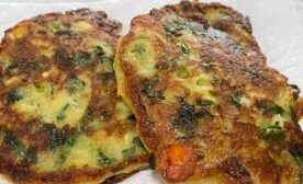 Fried veggie fritters