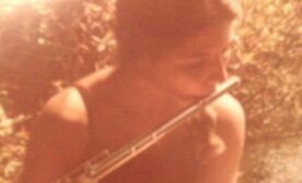 Linda with a flute